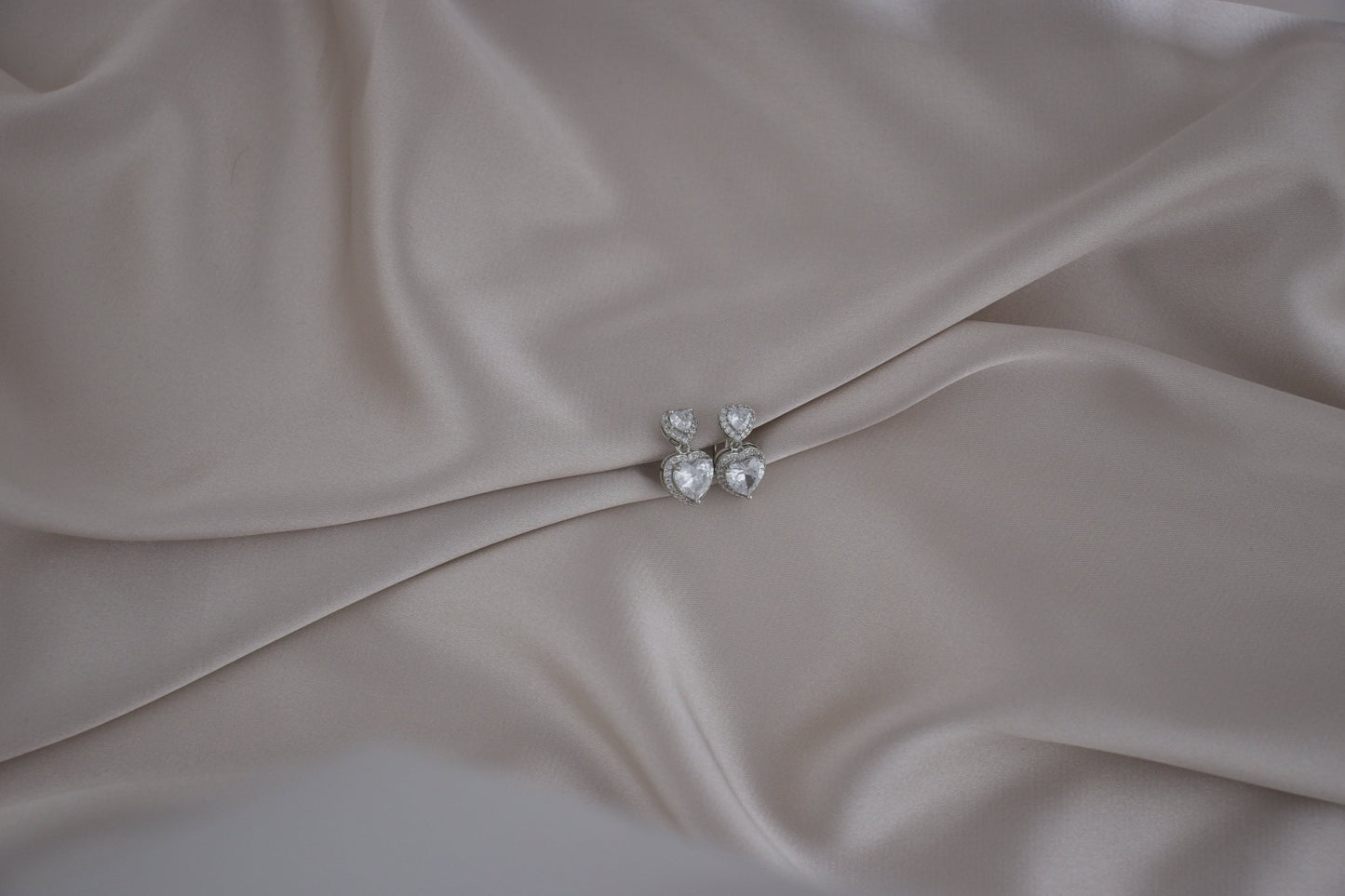Love Heart Silver Clip-On Earring image 0