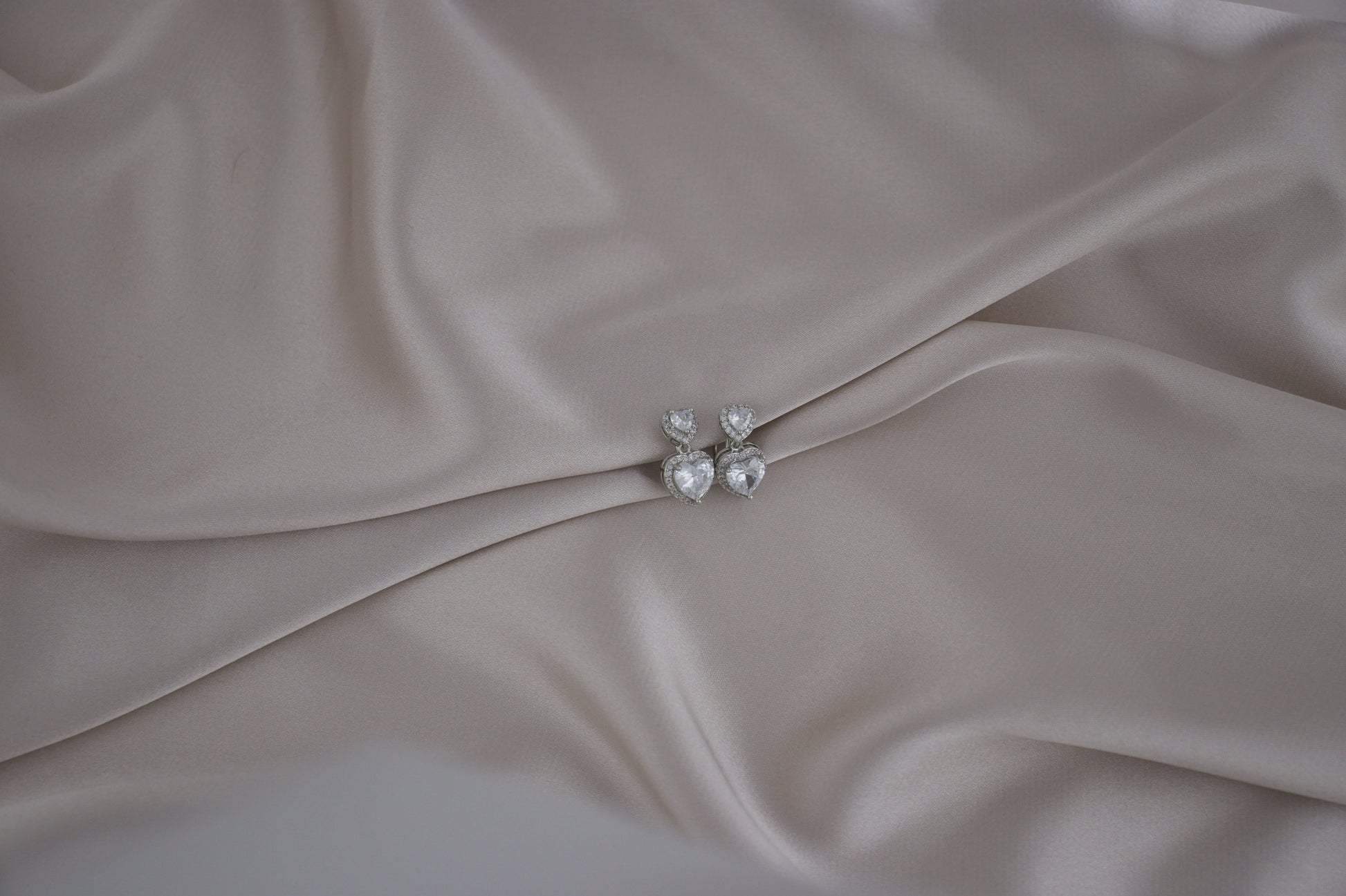 Love Heart Silver Clip-On Earring image 0